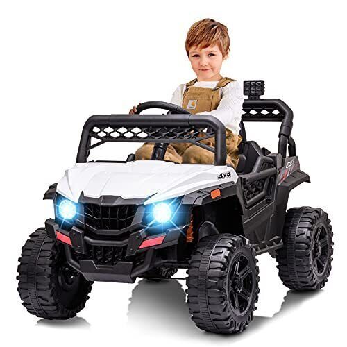 Electric Kids Ride-On Car Truck Toy with 3 Speeds, MP3 Player, LED Lights, and Remote Control - Perfect Xmas Gift!