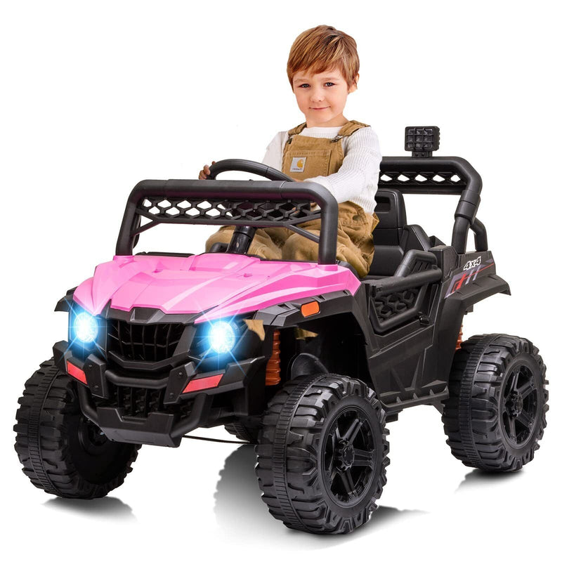 Electric Kids Ride-On Car Truck Toy with 3 Speeds, MP3 Player, LED Lights, and Remote Control - Perfect Xmas Gift!