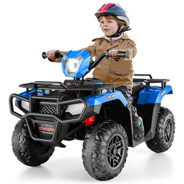 Electric ATV 4-Wheeler for Kids with LED Lights and Music - 12V Battery Powered