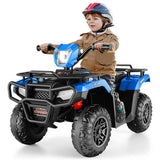 Electric ATV 4-Wheeler for Kids with LED Lights and Music - 12V Battery Powered