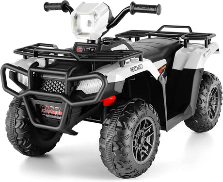 Electric ATV 4-Wheeler for Kids with LED Lights and Music - 12V Battery Powered