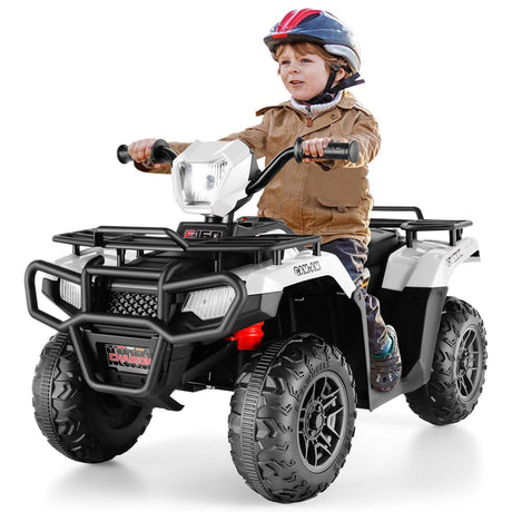 Electric ATV 4-Wheeler for Kids with LED Lights and Music - 12V Battery Powered