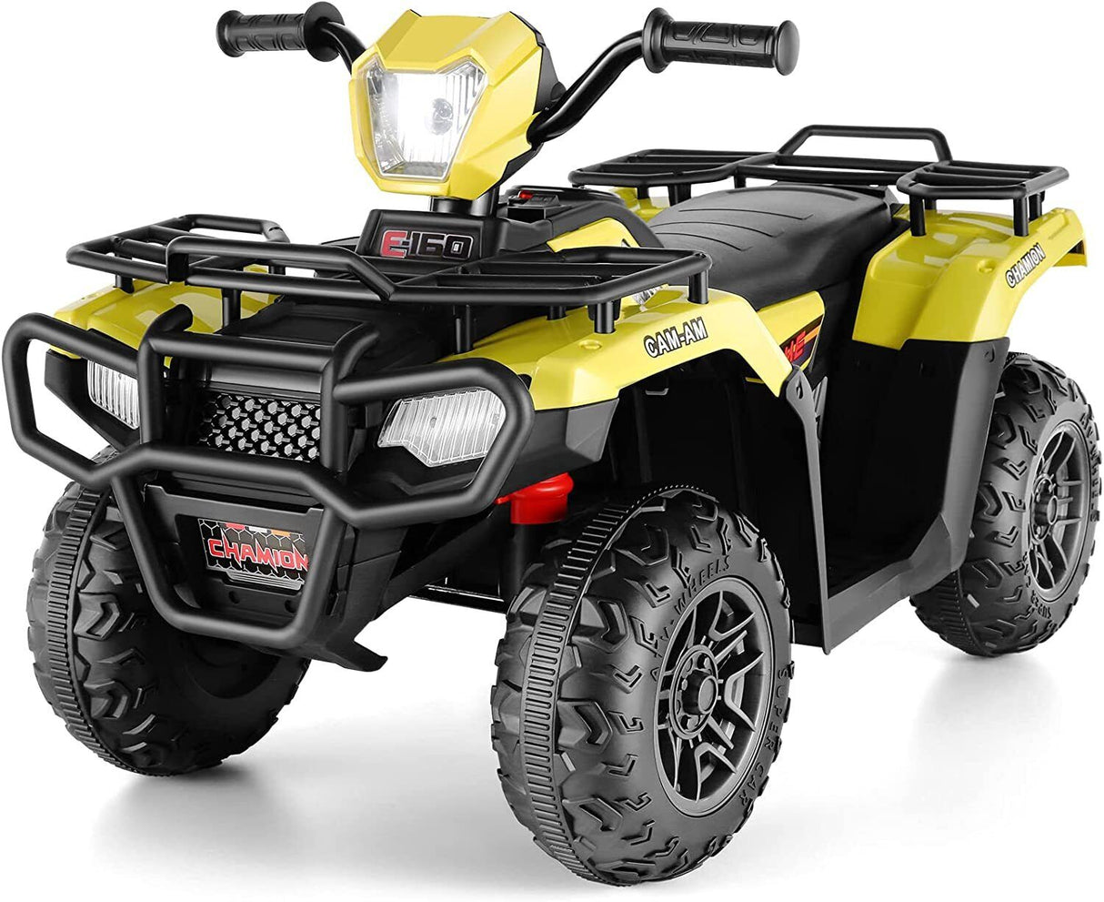 Electric ATV 4-Wheeler for Kids with LED Lights and Music - 12V Battery Powered