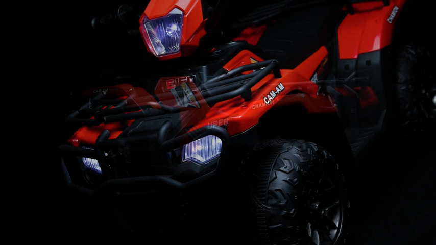 Electric Ride-On Vehicle with Dual Speed Options and LED Lights
