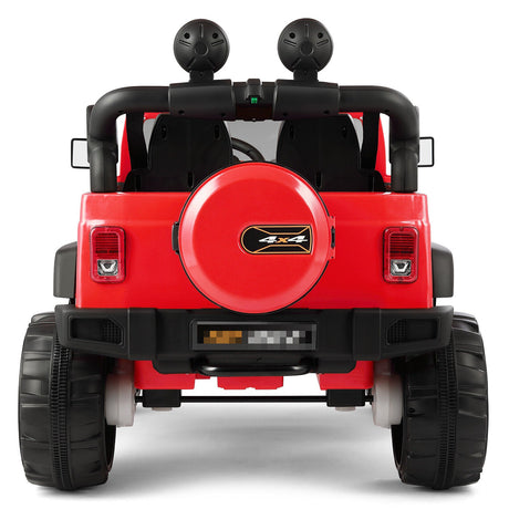 Electric Kids Ride-On Car Truck with MP3, LED Lights, Remote Control - 3 Speeds and Cover Included