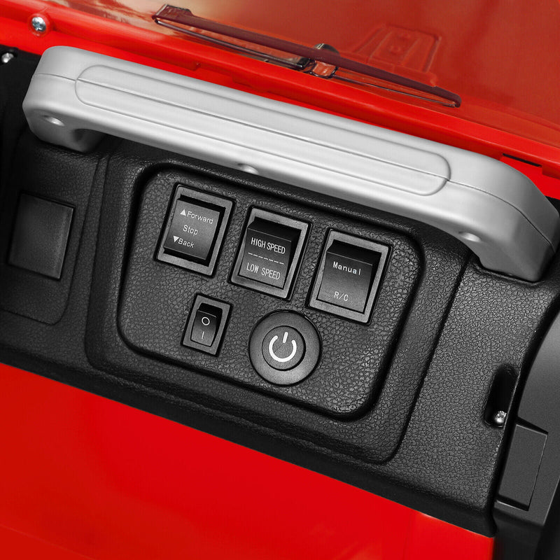 Electric Kids Ride-On Car Truck with MP3, LED Lights, Remote Control - 3 Speeds and Cover Included