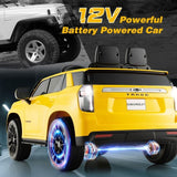 Electric Kids Ride-On Car with 3 Speeds, All-Terrain Wheels, and 2.4G Remote Control - 12V