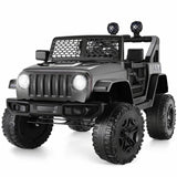 12V Jeep Music Fashion Electric Ride-On Car with Remote Control and 3-Speed Options