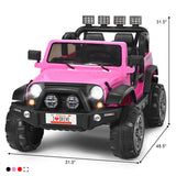 Electric Kids Ride On Car with Remote Control and Music - Storage Box Included