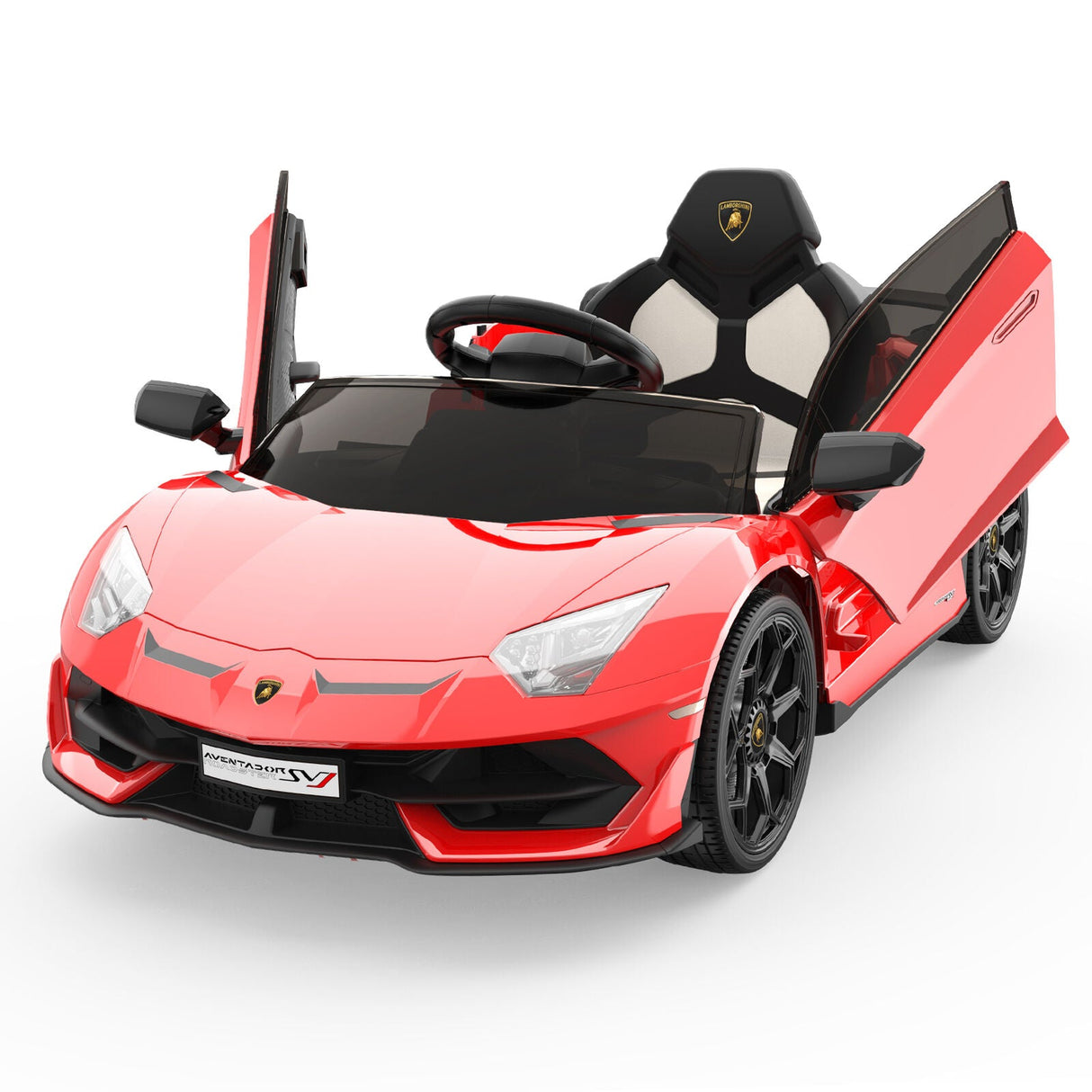 Remote Control Electric Ride-On Car for Kids with Music and LED Lights - 12V US Version