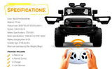 Electric Kids Ride-On Jeep SUV with 2 Speeds, Remote Control, LED Lights, and Music