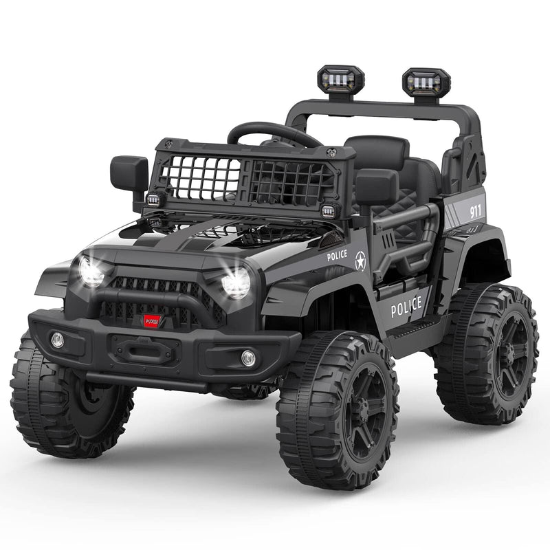 Electric Kids Ride-On Jeep SUV with 2 Speeds, Remote Control, LED Lights, and Music