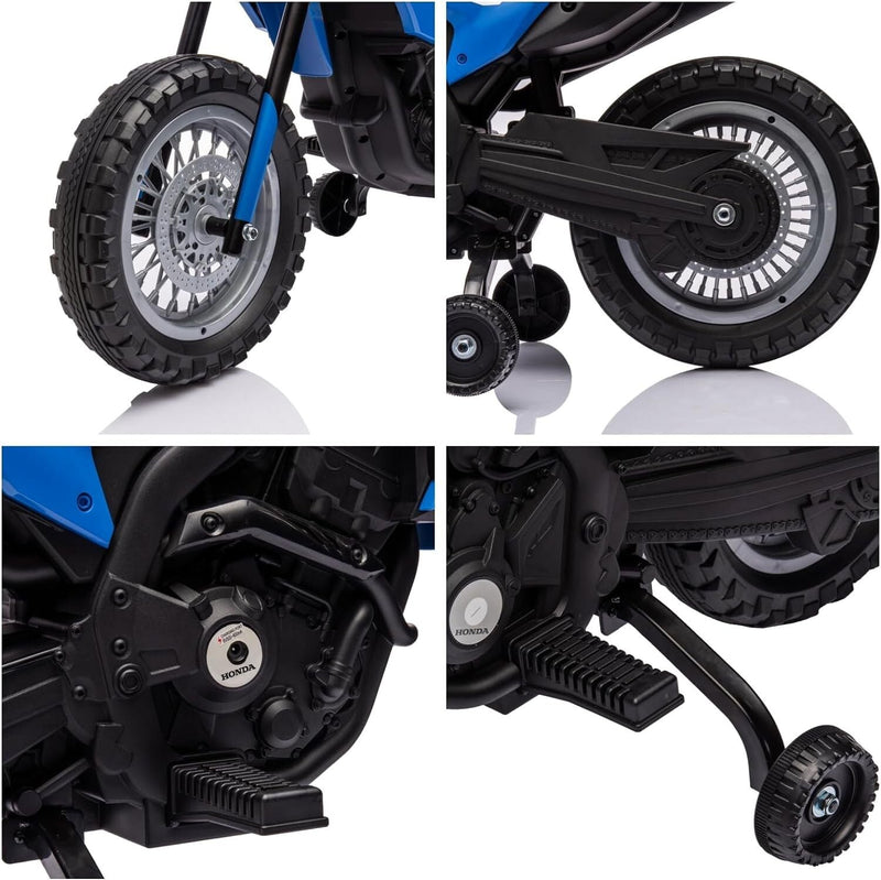 Electric Kids Ride-On Motorcycle with Bluetooth MP3 and LED Lights