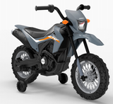 Electric Kids Ride-on Motorcycle with Training Wheel, Headlight, and Sound Effects