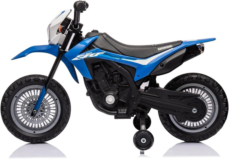 Electric Kids Ride-on Motorcycle with Training Wheel, Headlight, and Sound Effects