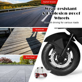 Electric Kids Ride-On Motorcycle with Training Wheels and Lights - Black