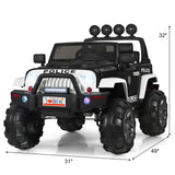 Electric Kids Ride On Police Car with MP3 and Remote Control - 12V