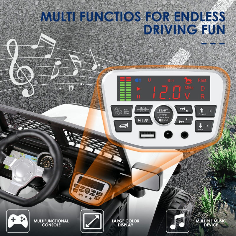 12V Battery Powered Electric Ride On Car for Kids with Remote Control & MP3 Player