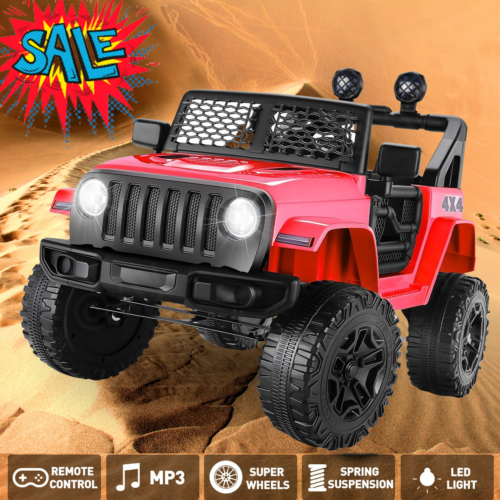 Electric Kids Ride On Truck with Remote Control and MP3 Player - Battery Powered Toy Car for Endless Fun!