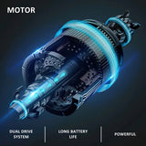 Electric Kids Touring Motorbike with LED Lights - 12V Battery Powered in White