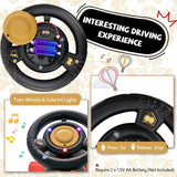 Electric Kids Train Toy with Unique Design & Stickers - Black
