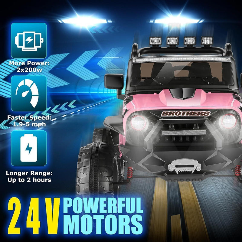 Electric Lamborghini Ride-On Car for Kids with Remote Control - 24/12V Truck Toy