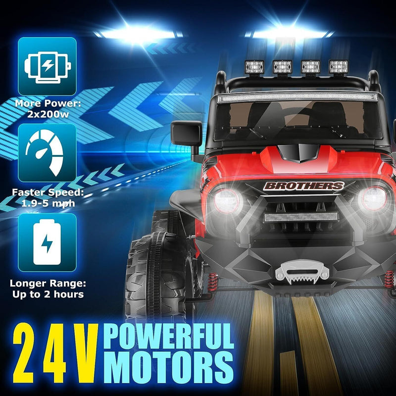 Electric Lamborghini Ride-On Car for Kids with Remote Control - 24/12V Truck Toy