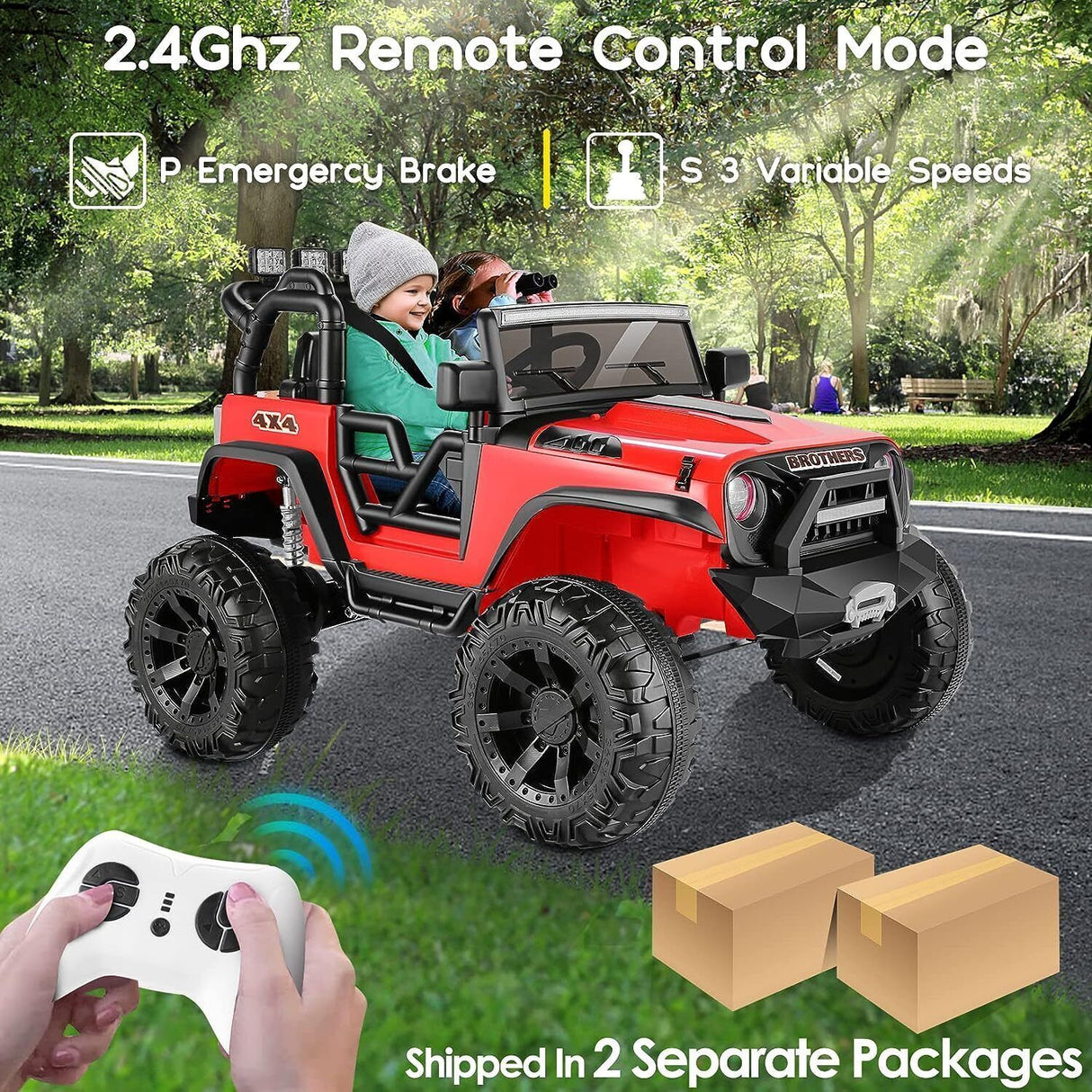 Electric Lamborghini Ride-On Car for Kids with Remote Control - 24/12V Truck Toy