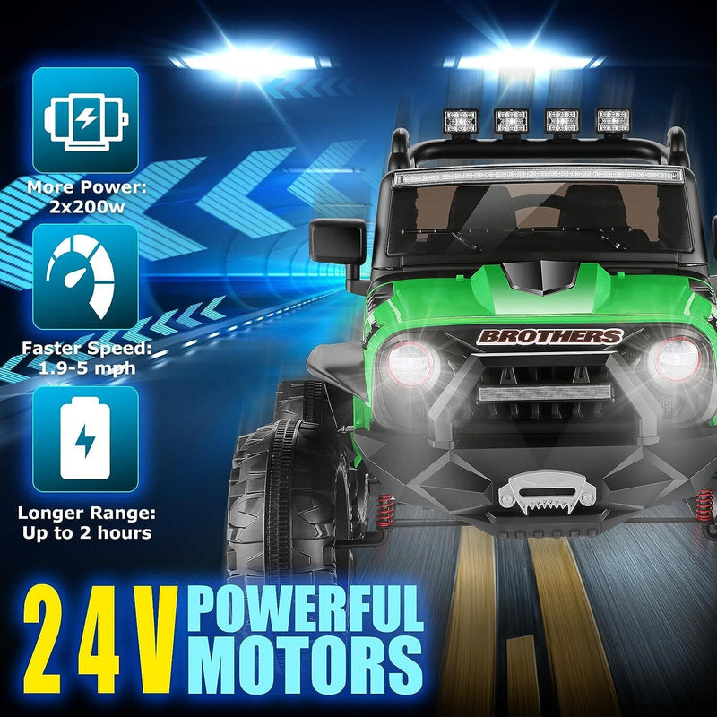 Remote Control Lamborghini Electric Car for Kids - 24/12V Ride-On Truck