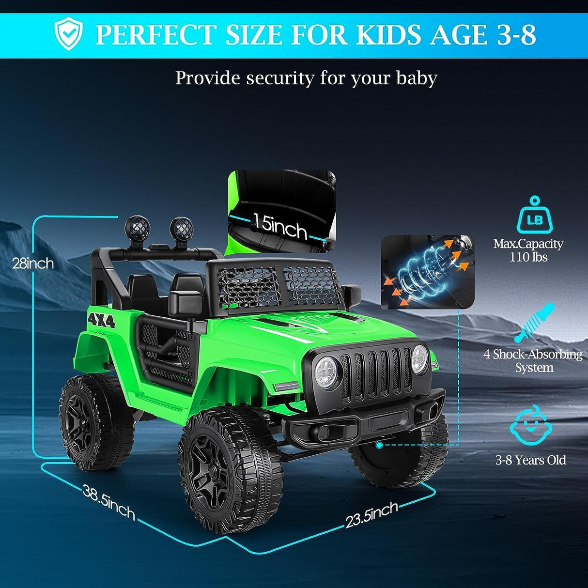 Kids Ride-On Lamborghini Electric Car with Remote Control - 24/12V