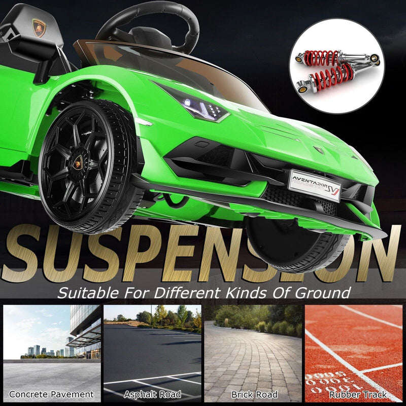 12V Licensed Lamborghini Aventador Electric Ride-On Sports Car for Kids