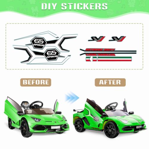 Electric Lamborghini Ride-On Car for Kids with Remote Control and MP3 Player - 12V, 2X35W - Perfect Gift for Children