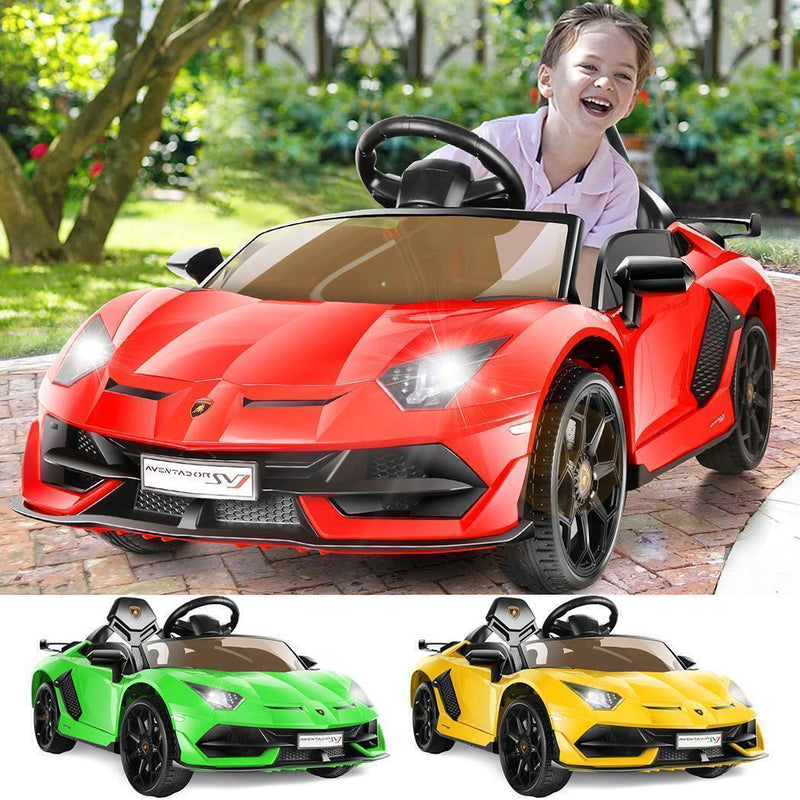 Electric Lamborghini Ride-On Car for Kids with Remote Control and MP3 Player