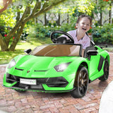 12V Lamborghini Kids Electric Ride On Car with Remote Control, MP3 Player & LED Lights