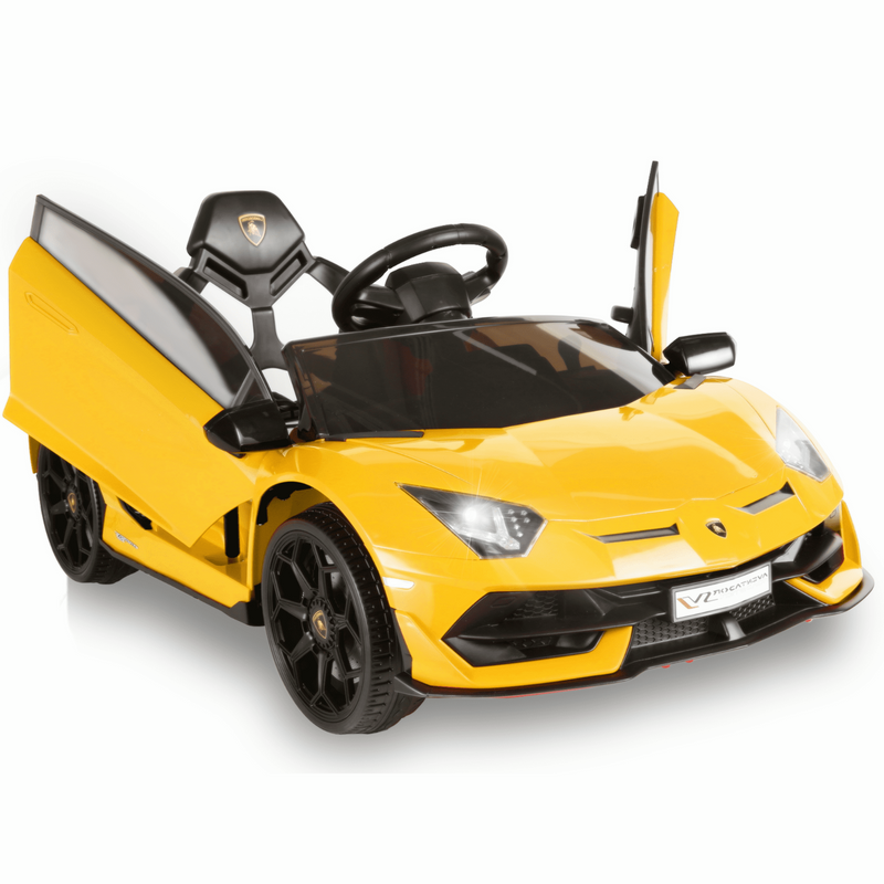 Licensed Lamborghini Aventador 12V Electric Ride-On Car with Remote Control for Kids - Perfect Gift!