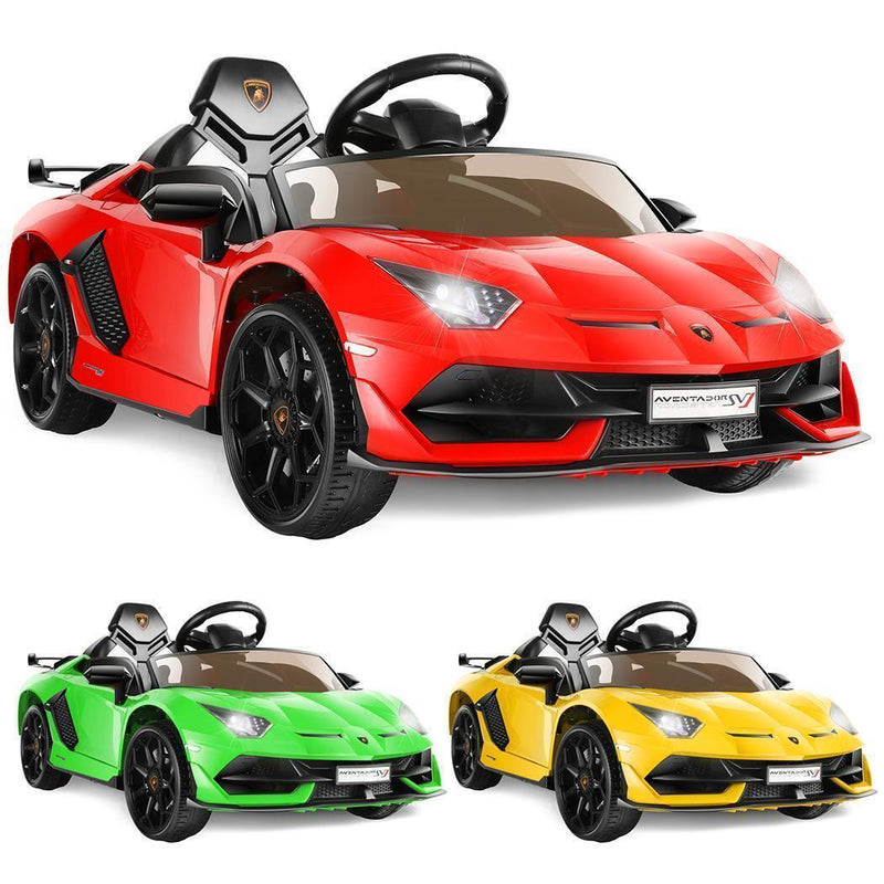 Licensed Lamborghini Electric Ride-On Car for Kids with Remote Control and AUX/USB