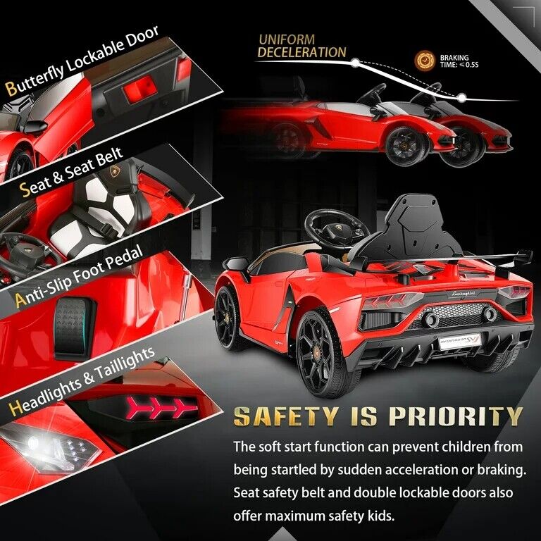 Electric Lamborghini Sian Ride On Car for Kids with Remote Control and MP3 Player - Perfect Gift for Kids!