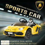 Licensed Lamborghini Electric Ride-On Car for Kids with Remote Control, MP3 and USB Connectivity