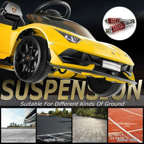 Licensed Lamborghini Electric Ride-On Car for Kids with Remote Control, MP3 and USB Connectivity