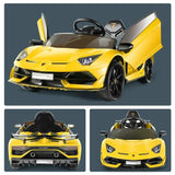 Licensed Lamborghini Electric Ride-On Car for Kids with Remote Control, MP3 and USB Connectivity