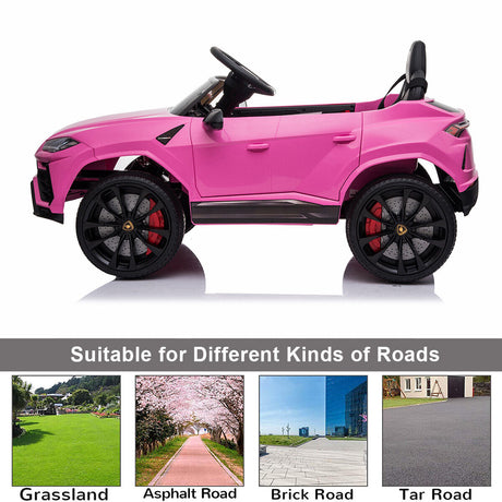 Electric Lamborghini Urus 12V Ride-On Car with Remote Control and MP3 Player for Kids