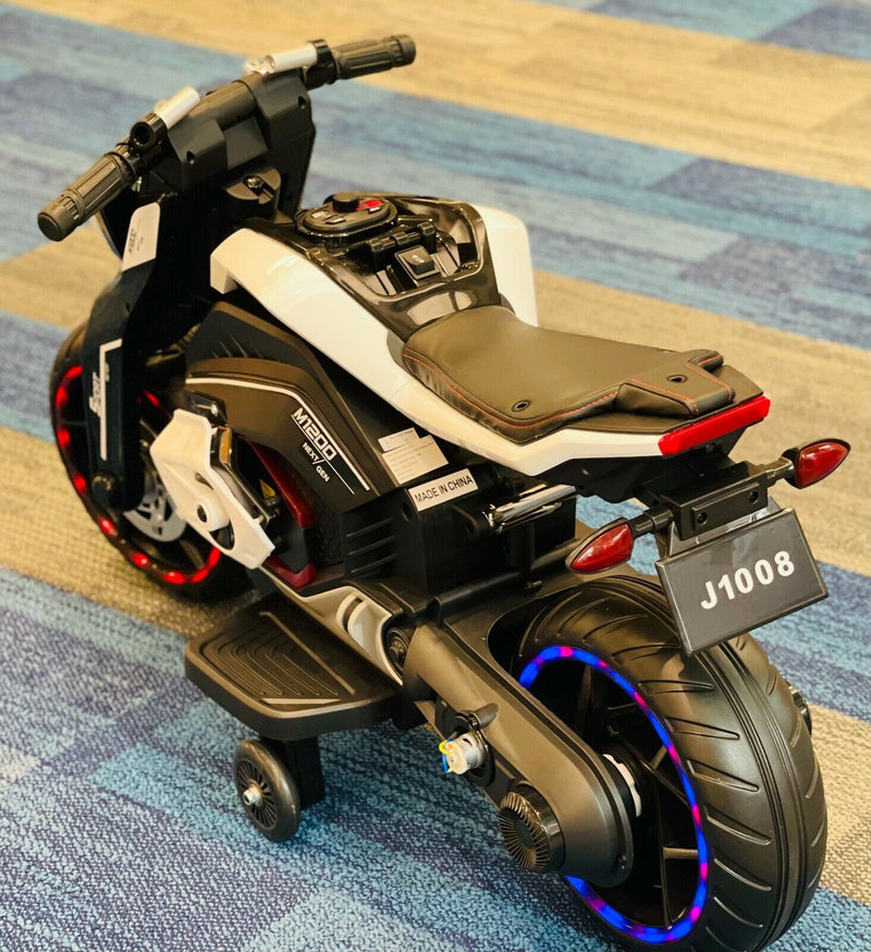 Electric Mini Dirt Bike for Kids with Bluetooth - 12V Ride On Motorcycle Toy