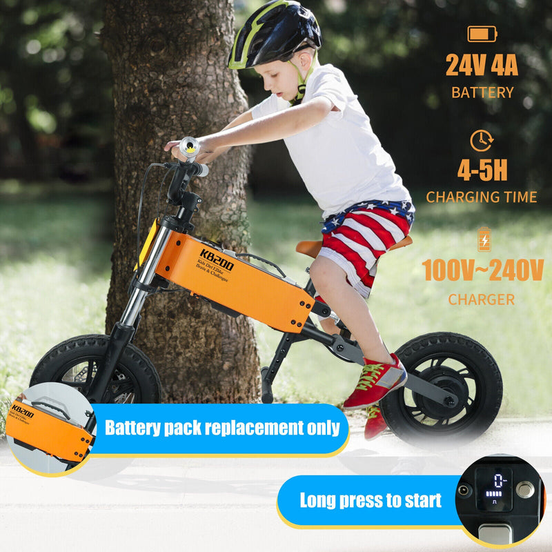 Electric Off-Road Ride On Bike for Kids - 24V 4Ah Battery Powered Outdoor Toy