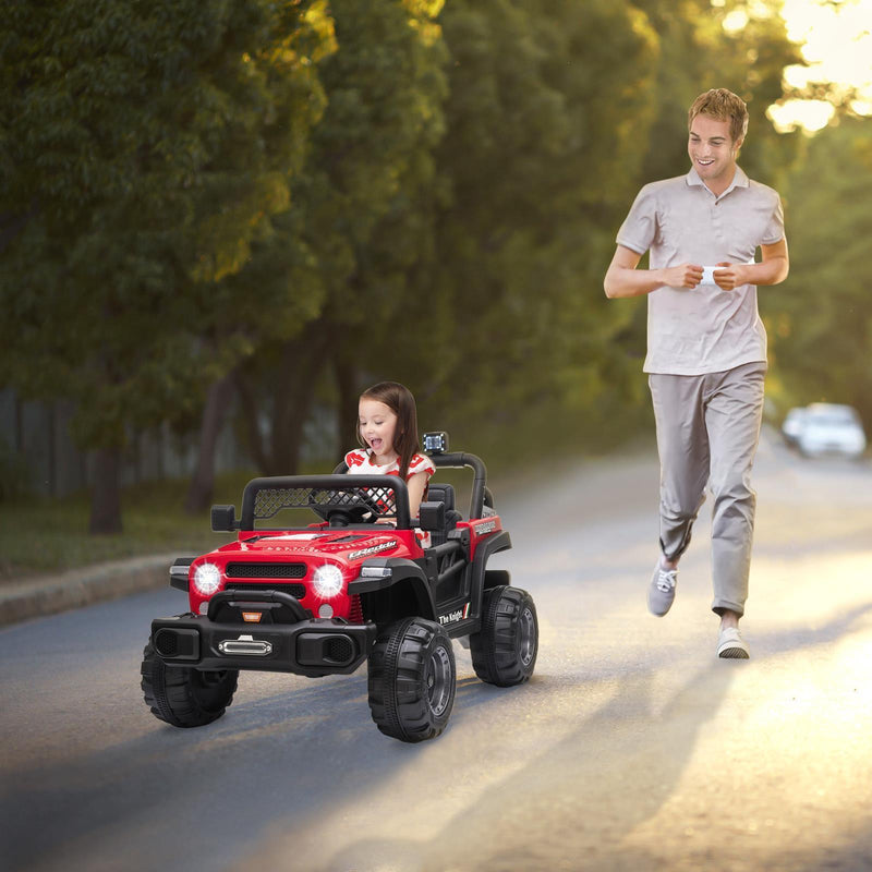 Electric Off-Road Truck for Kids with LED Lights - 12V 4.5AH Battery Powered Ride On Toy