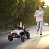 Electric Off-Road Truck for Kids with LED Lights - 12V 4.5AH Battery Powered Ride On Toy