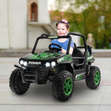 Electric Off-Road Truck for Kids with Realistic Horns and Engine Sounds - 12V
