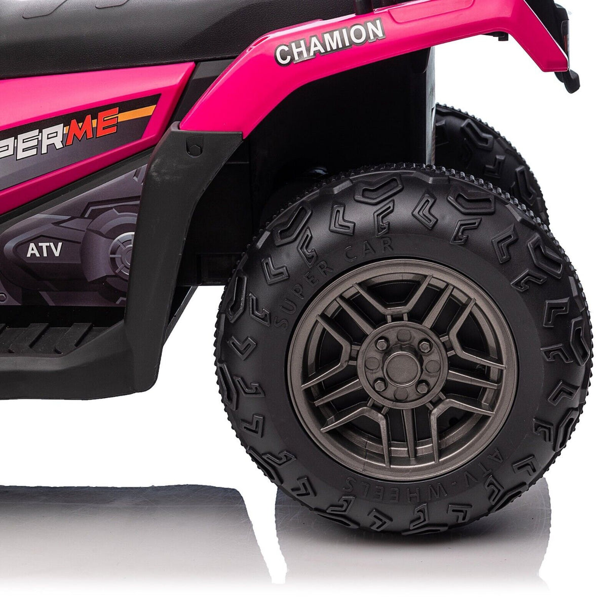 Electric ATV 4-Wheeler Quad Car for Kids with MP3 Player - Pink