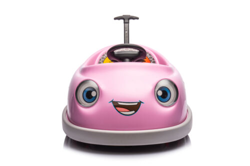 Electric Pink Bumper Car for Kids with Remote Control - 12V Toddler Vehicle