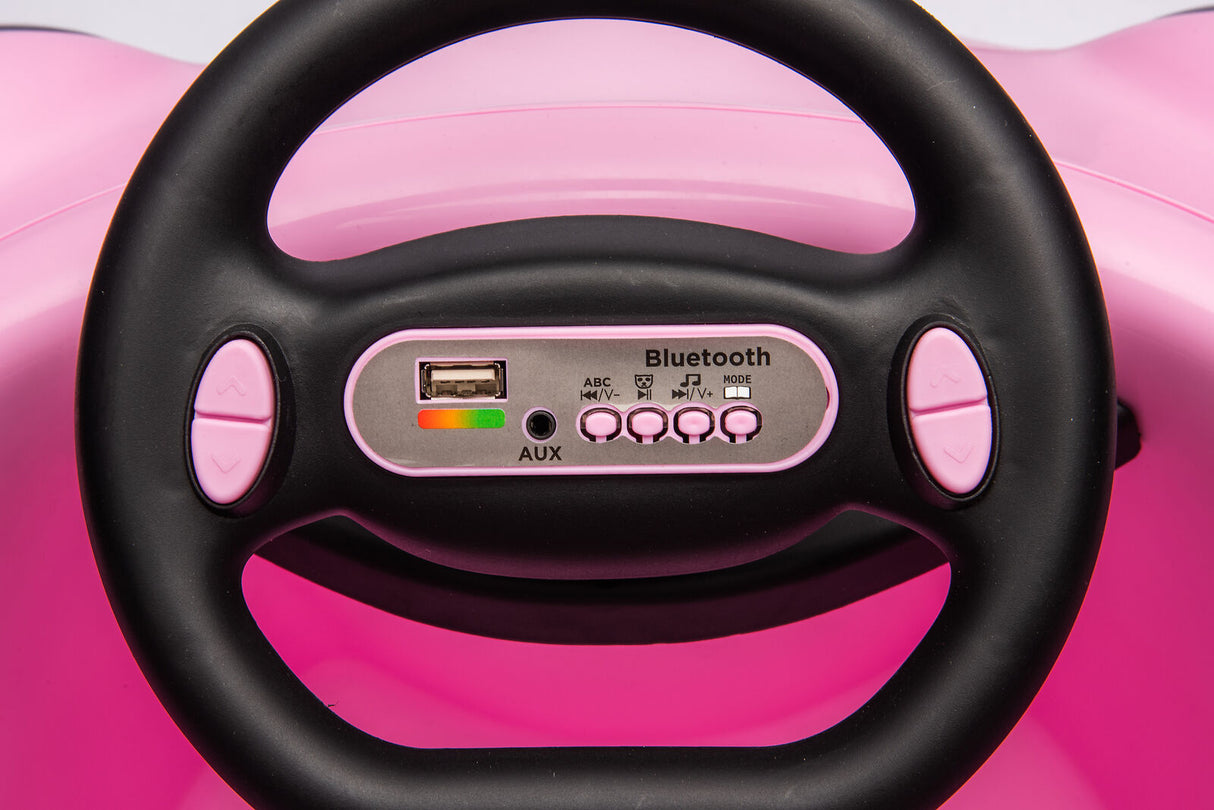 Electric Pink Bumper Car for Kids with Remote Control - 12V Toddler Vehicle