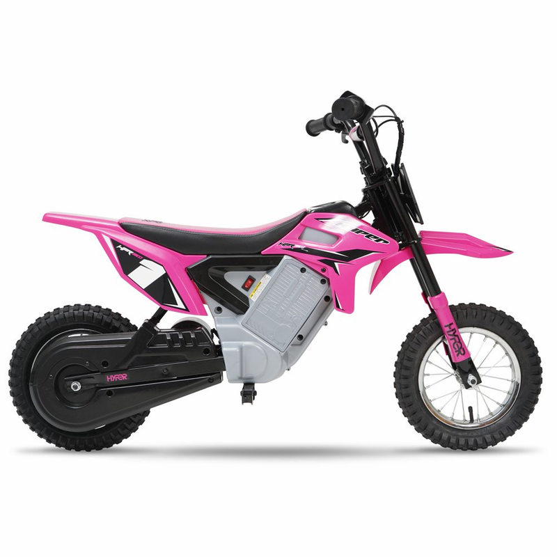 Electric Pink HPR 350 Dirt Bike: 24 Volt Motorcycle for Kids